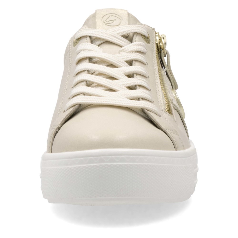 Remonte D0919-60 Anatomical Leather Sneaker Beige Remonte D0919-60 Anatomical Leather Sneaker Beige