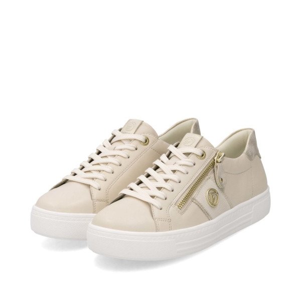 Remonte D0919-60 Anatomical Leather Sneaker Beige Remonte D0919-60 Anatomical Leather Sneaker Beige