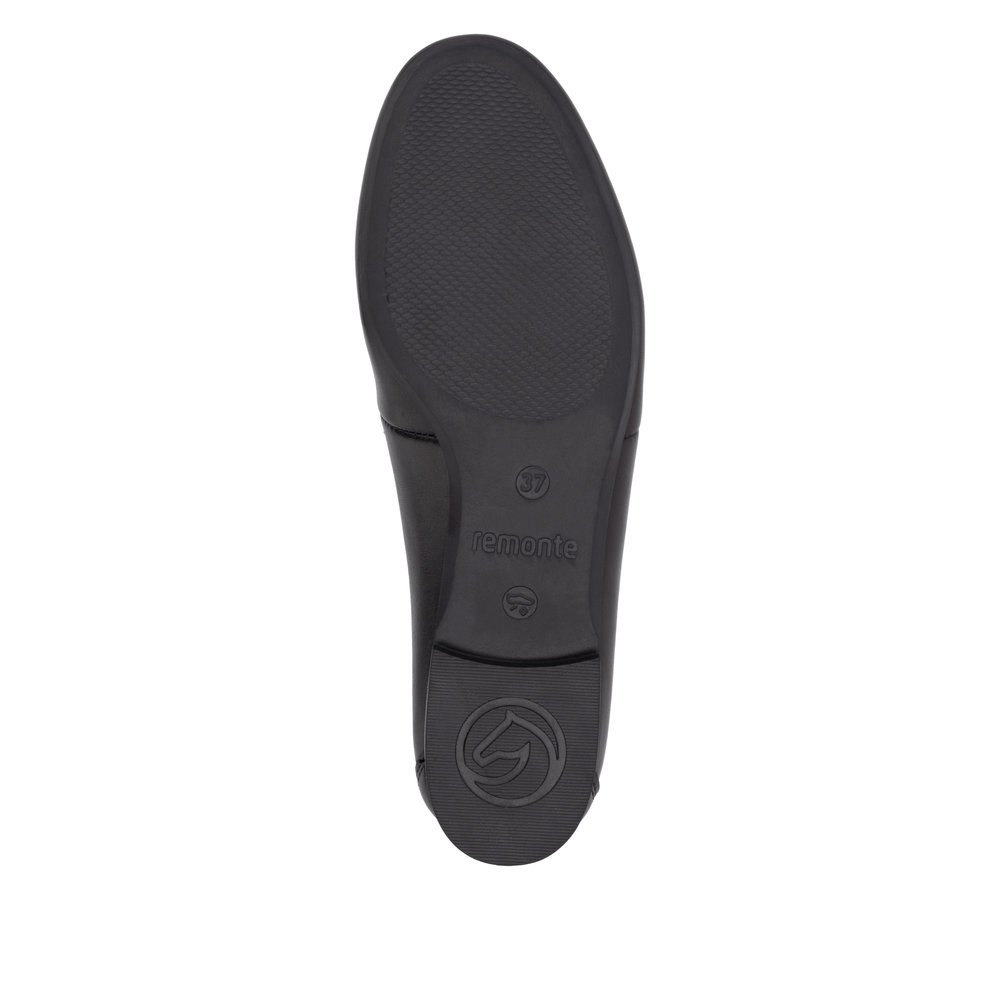 Remonte D0K02-01 Anatomical Leather Moccasin Black Remonte D0K02-01 Anatomical Leather Moccasin Black