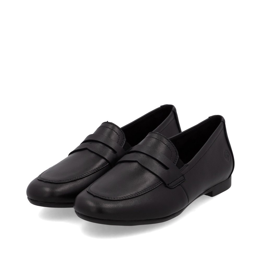 Remonte D0K02-01 Anatomical Leather Moccasin Black Remonte D0K02-01 Anatomical Leather Moccasin Black