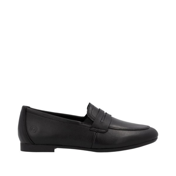 Remonte D0K02-01 Anatomical Leather Moccasin Black Remonte D0K02-01 Anatomical Leather Moccasin Black