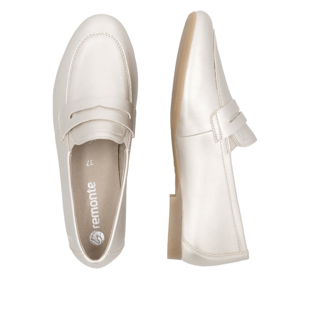 Remonte D0K02-90 Anatomical Leather Moccasin Gold Remonte D0K02-90 Anatomical Leather Moccasin Gold