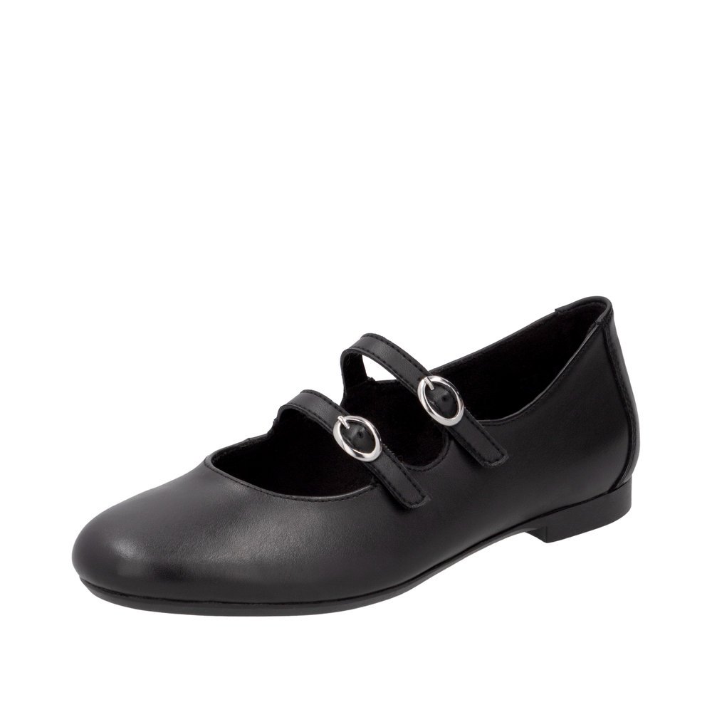 Remonte D0K11-00 Anatomical Leather Ballerina Black Remonte D0K11-00 Anatomical Leather Ballerina Black
