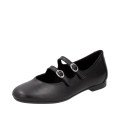 Remonte D0K11-00 Anatomical Leather Ballerina Black Remonte D0K11-00 Anatomical Leather Ballerina Black