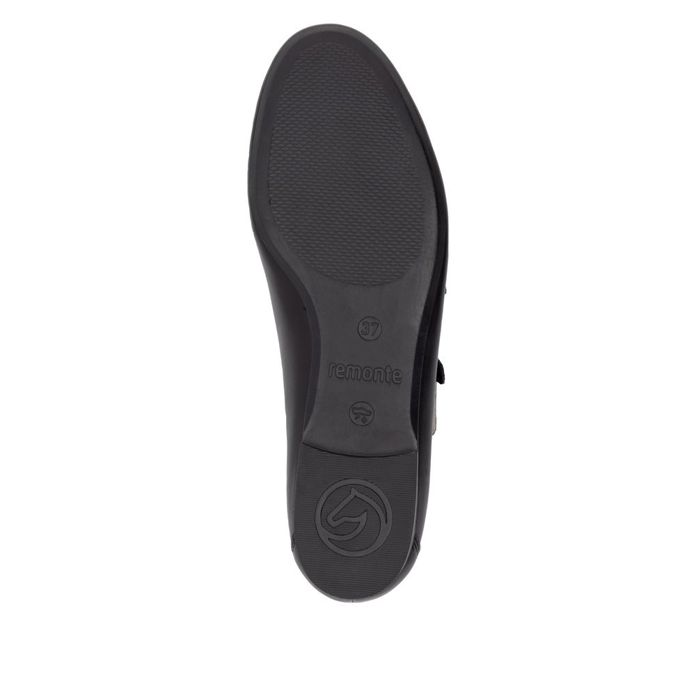 Remonte D0K11-00 Anatomical Leather Ballerina Black Remonte D0K11-00 Anatomical Leather Ballerina Black