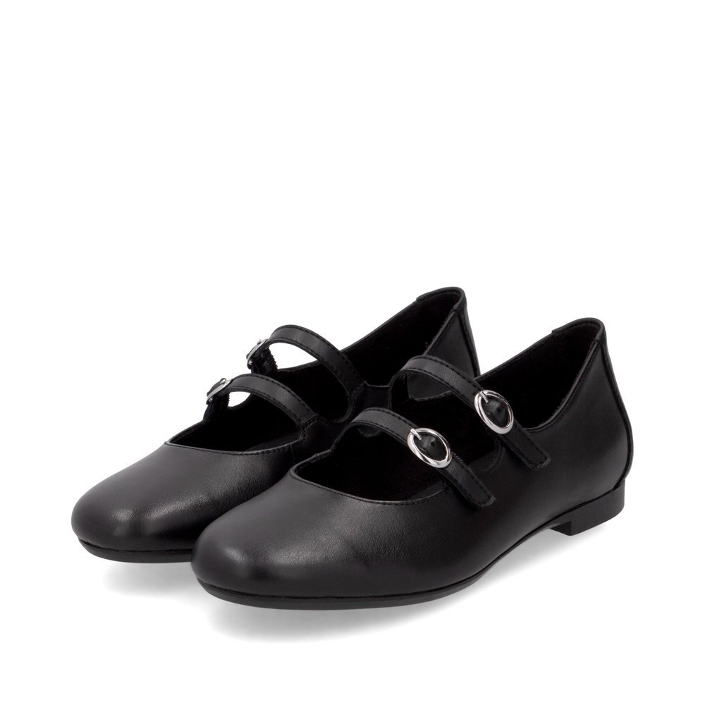 Remonte D0K11-00 Anatomical Leather Ballerina Black Remonte D0K11-00 Anatomical Leather Ballerina Black