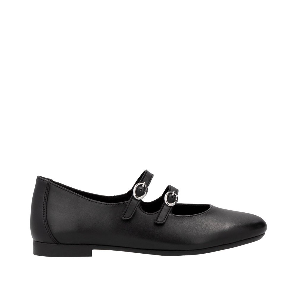 Remonte D0K11-00 Anatomical Leather Ballerina Black Remonte D0K11-00 Anatomical Leather Ballerina Black