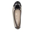 Remonte D0K12-90 Anatomical Leather Ballerina Gold Black Remonte D0K12-90 Anatomical Leather Ballerina Gold Black