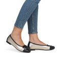Remonte D0K12-90 Anatomical Leather Ballerina Gold Black Remonte D0K12-90 Anatomical Leather Ballerina Gold Black