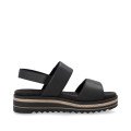 Remonte D0Q59-00 Anatomical Leather Sandal Black 4cm Remonte D0Q59-00 Anatomical Leather Sandal Black 4cm