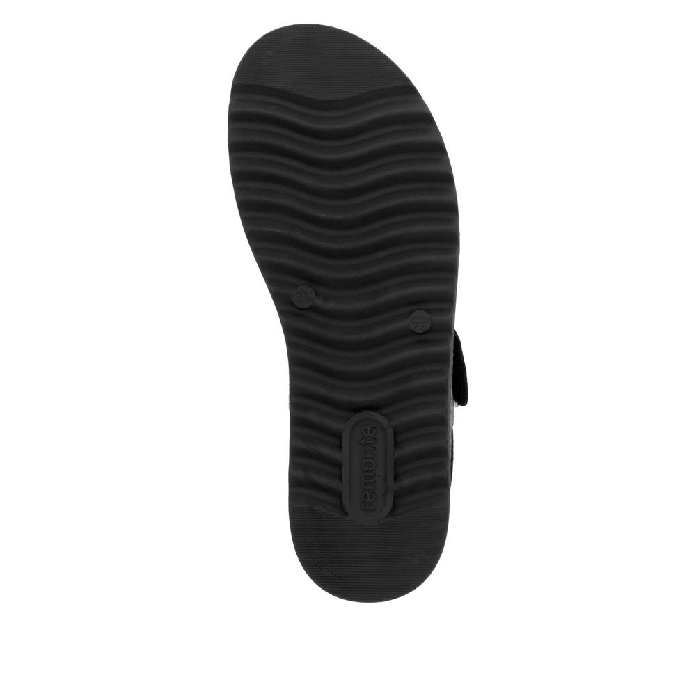 Remonte D0Q59-00 Anatomical Leather Sandal Black 4cm Remonte D0Q59-00 Anatomical Leather Sandal Black 4cm