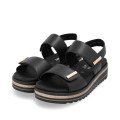 Remonte D0Q59-00 Anatomical Leather Sandal Black 4cm Remonte D0Q59-00 Anatomical Leather Sandal Black 4cm