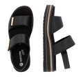 Remonte D0Q59-00 Anatomical Leather Sandal Black 4cm Remonte D0Q59-00 Anatomical Leather Sandal Black 4cm