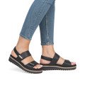 Remonte D0Q59-00 Anatomical Leather Sandal Black 4cm Remonte D0Q59-00 Anatomical Leather Sandal Black 4cm
