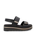 Remonte D0Q59-00 Anatomical Leather Sandal Black 4cm Remonte D0Q59-00 Anatomical Leather Sandal Black 4cm