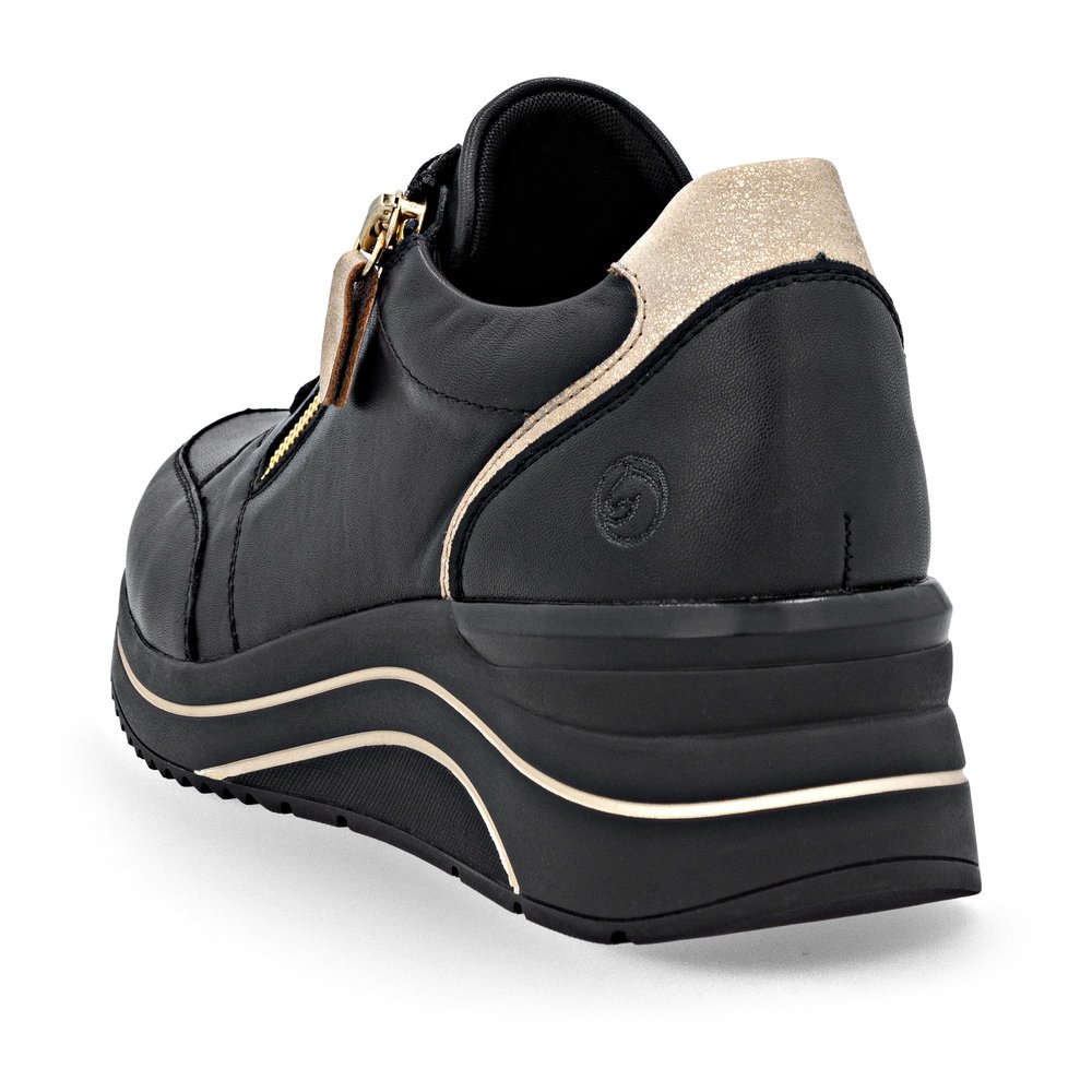 Remonte D0T03-03 Ανατομικό Δερμάτινο Sneaker Μαύρο Remonte D0T03-03 Ανατομικό Δερμάτινο Sneaker Μαύρο