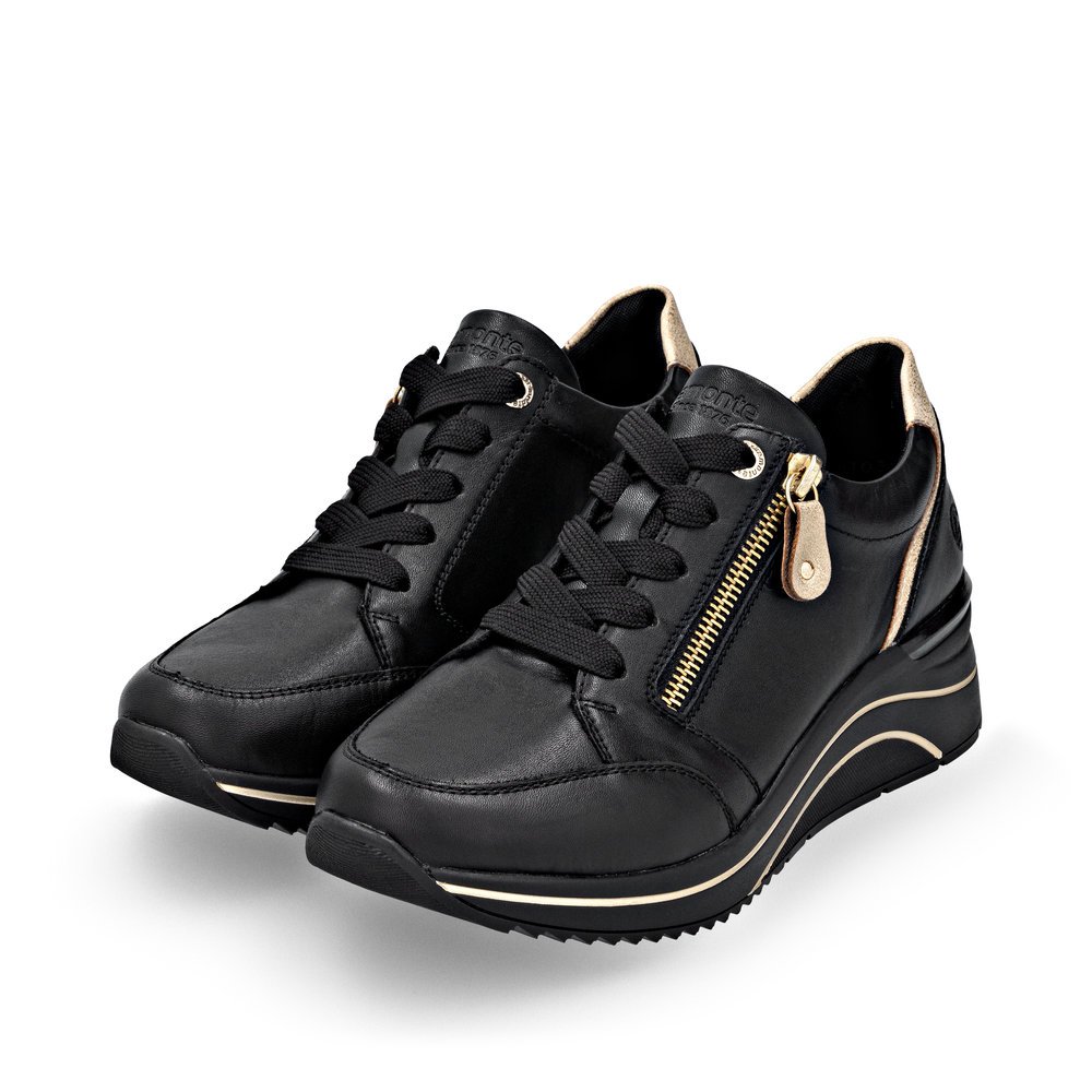 Remonte D0T03-03 Ανατομικό Δερμάτινο Sneaker Μαύρο Remonte D0T03-03 Ανατομικό Δερμάτινο Sneaker Μαύρο
