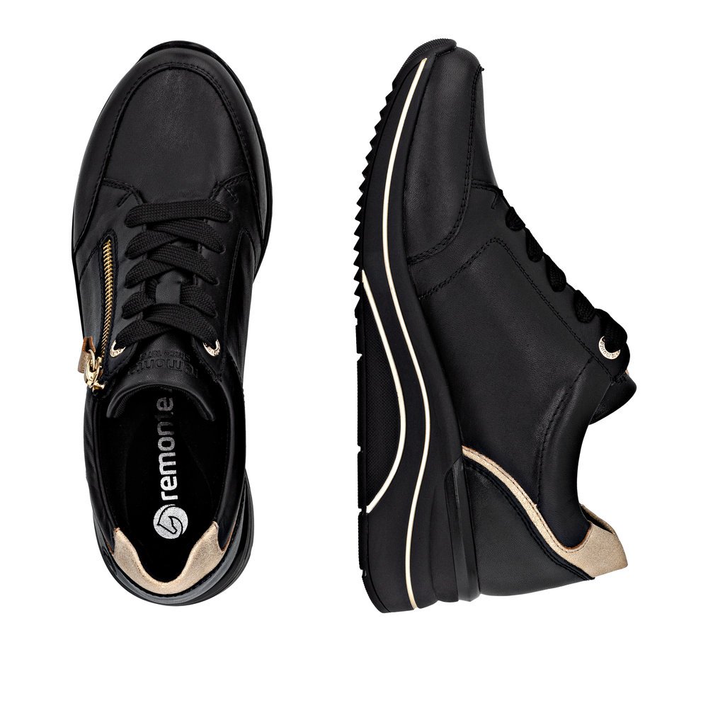 Remonte D0T03-03 Ανατομικό Δερμάτινο Sneaker Μαύρο Remonte D0T03-03 Ανατομικό Δερμάτινο Sneaker Μαύρο