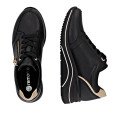 Remonte D0T03-03 Ανατομικό Δερμάτινο Sneaker Μαύρο Remonte D0T03-03 Ανατομικό Δερμάτινο Sneaker Μαύρο