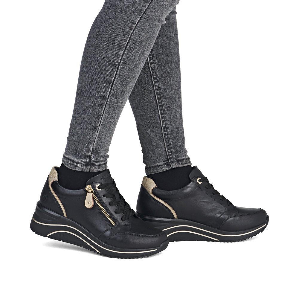 Remonte D0T03-03 Ανατομικό Δερμάτινο Sneaker Μαύρο Remonte D0T03-03 Ανατομικό Δερμάτινο Sneaker Μαύρο