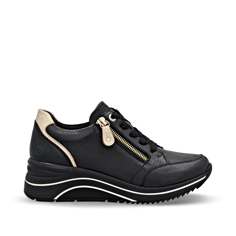 Remonte D0T03-03 Ανατομικό Δερμάτινο Sneaker Μαύρο Remonte D0T03-03 Ανατομικό Δερμάτινο Sneaker Μαύρο