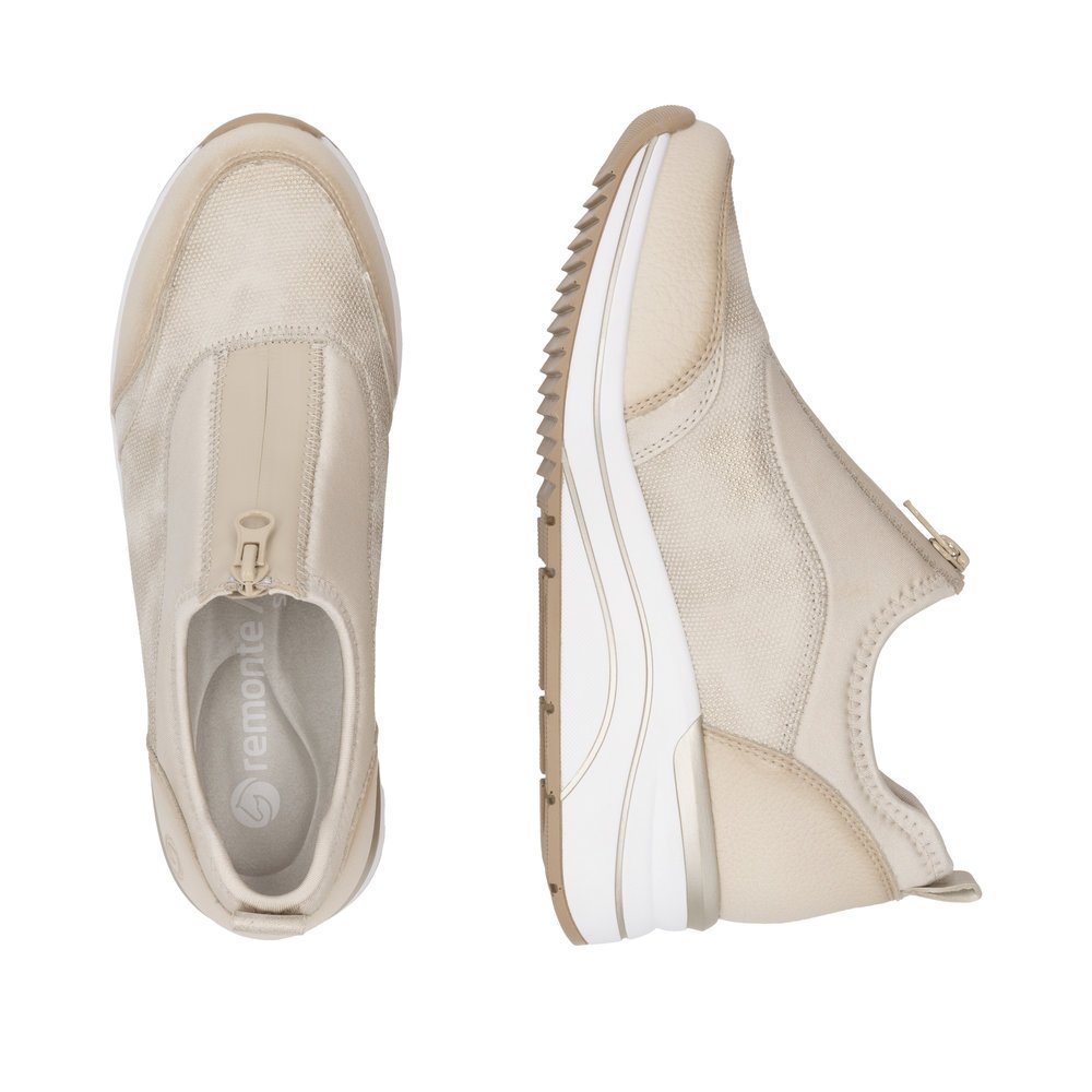 Remonte D0T08-61 Ανατομικό Δερμάτινο Sneaker Μπεζ Remonte D0T08-61 Ανατομικό Δερμάτινο Sneaker Μπεζ