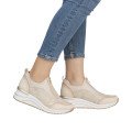 Remonte D0T08-61 Ανατομικό Δερμάτινο Sneaker Μπεζ Remonte D0T08-61 Ανατομικό Δερμάτινο Sneaker Μπεζ