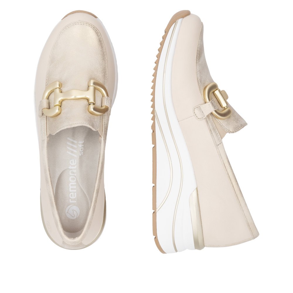 Remonte D0T12-60 Anatomical Leather Sneaker Beige Remonte D0T12-60 Anatomical Leather Sneaker Beige