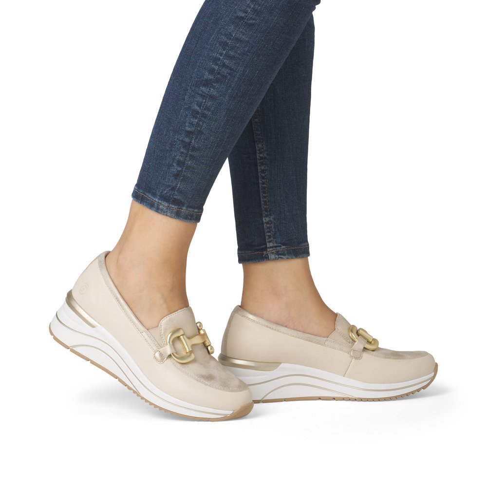 Remonte D0T12-60 Anatomical Leather Sneaker Beige Remonte D0T12-60 Anatomical Leather Sneaker Beige