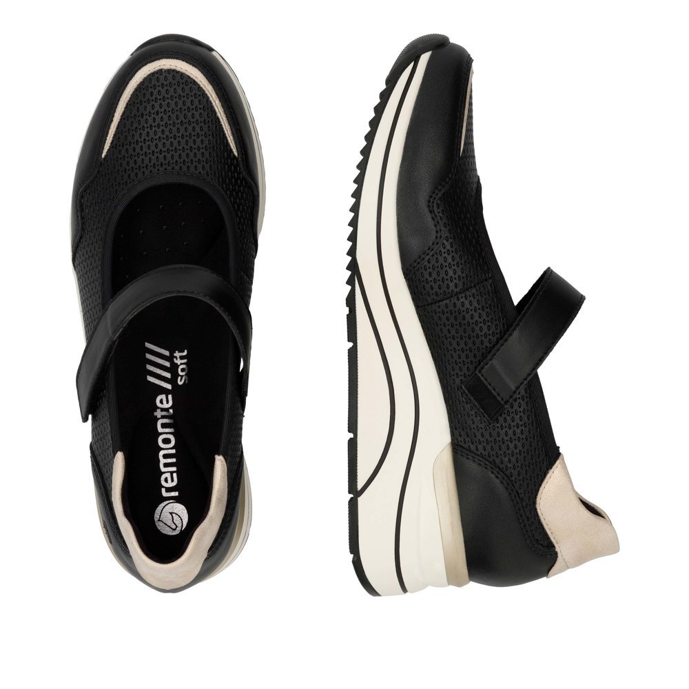 Remonte D0T13-03 Ανατομικό Δερμάτινο Sneaker Μαύρο Remonte D0T13-03 Ανατομικό Δερμάτινο Sneaker Μαύρο
