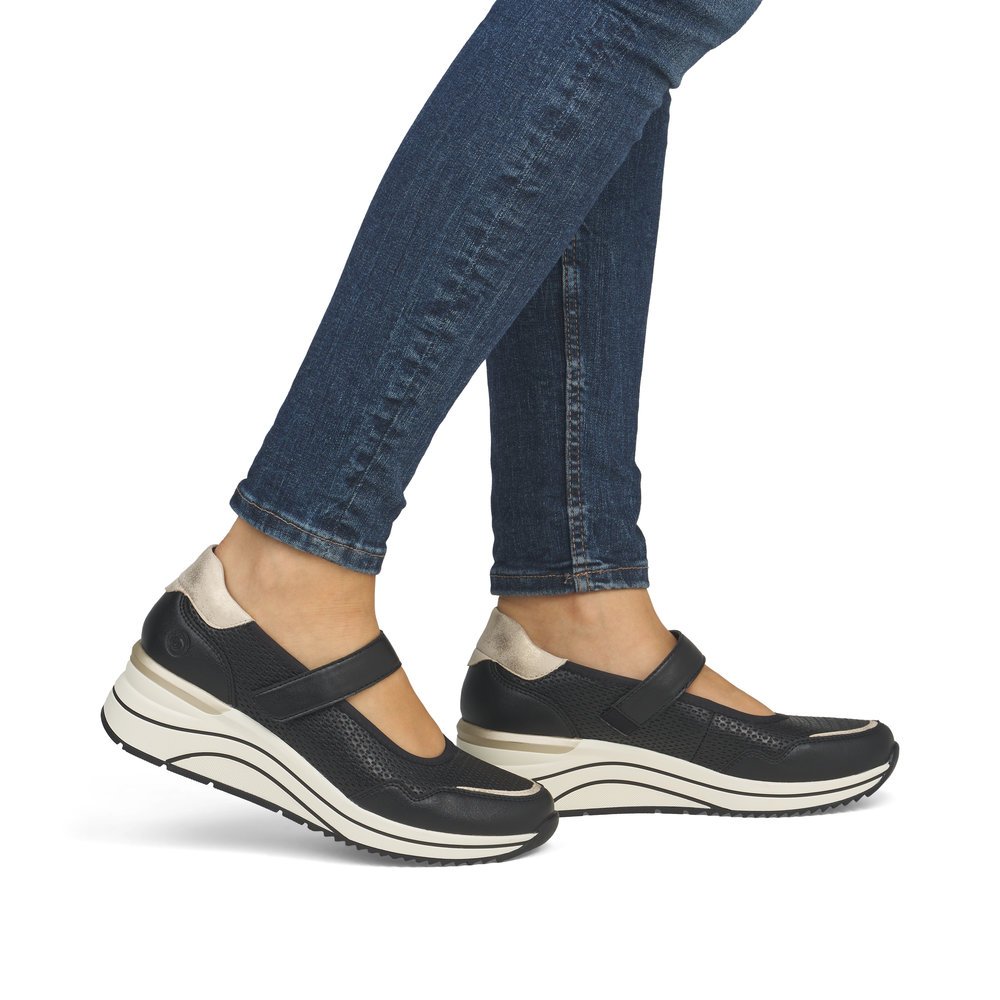 Remonte D0T13-03 Ανατομικό Δερμάτινο Sneaker Μαύρο Remonte D0T13-03 Ανατομικό Δερμάτινο Sneaker Μαύρο