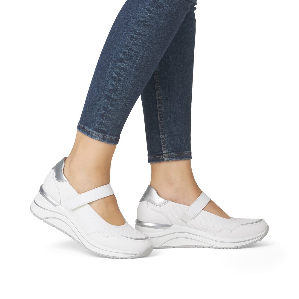 Remonte D0T13-80 Anatomical Leather Sneaker White Remonte D0T13-80 Anatomical Leather Sneaker White