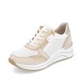 Remonte D0T14-81 Anatomical Leather Sneaker White Beige Remonte D0T14-81 Anatomical Leather Sneaker White Beige