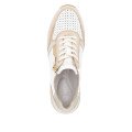 Remonte D0T14-81 Anatomical Leather Sneaker White Beige Remonte D0T14-81 Anatomical Leather Sneaker White Beige