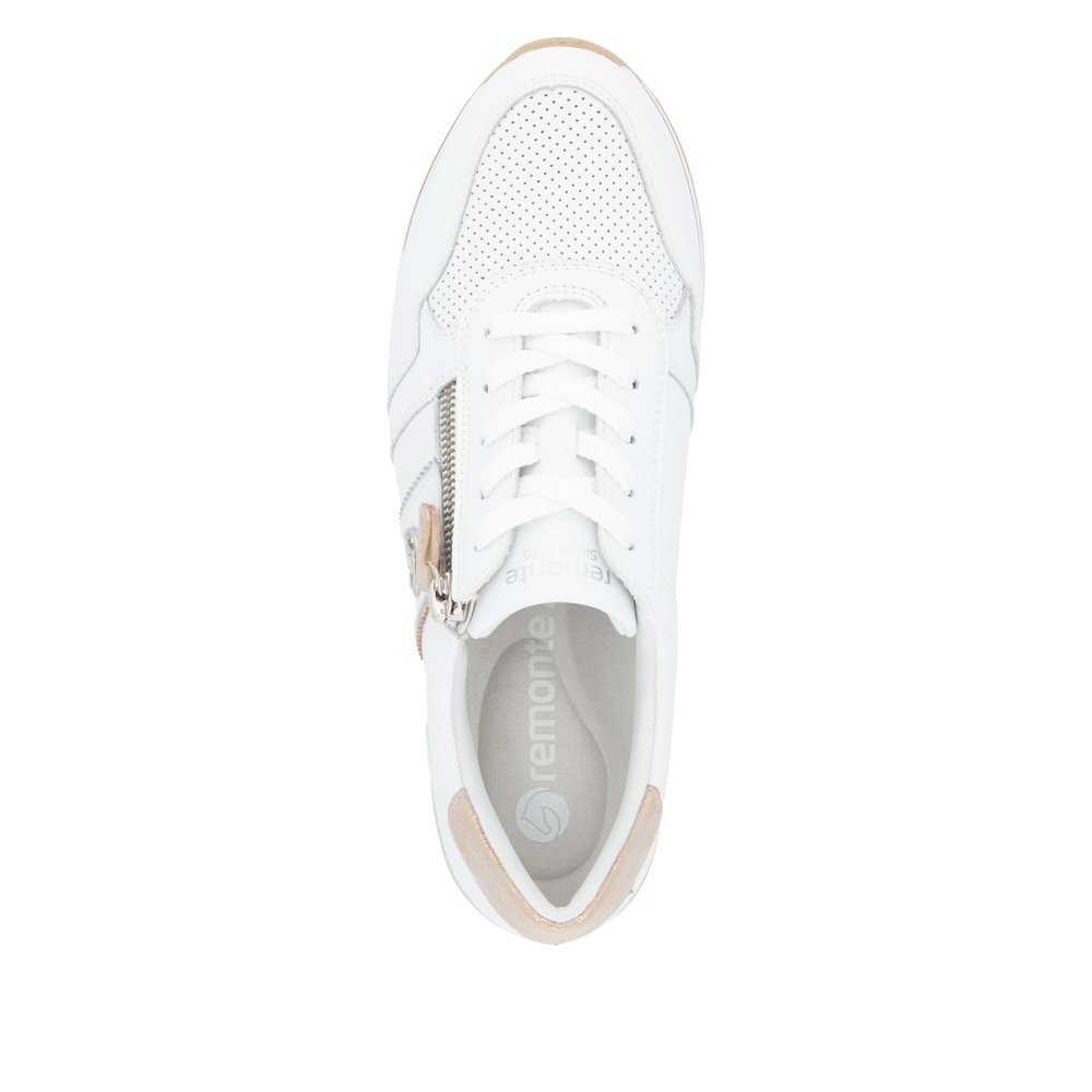 Remonte D1327-81 Anatomical Leather Sneaker White Remonte D1327-81 Anatomical Leather Sneaker White