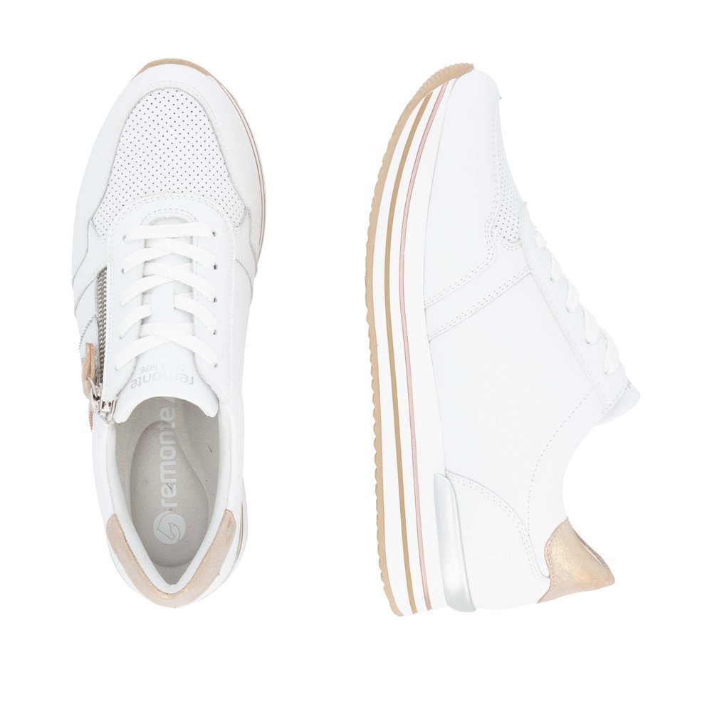Remonte D1327-81 Anatomical Leather Sneaker White Remonte D1327-81 Anatomical Leather Sneaker White