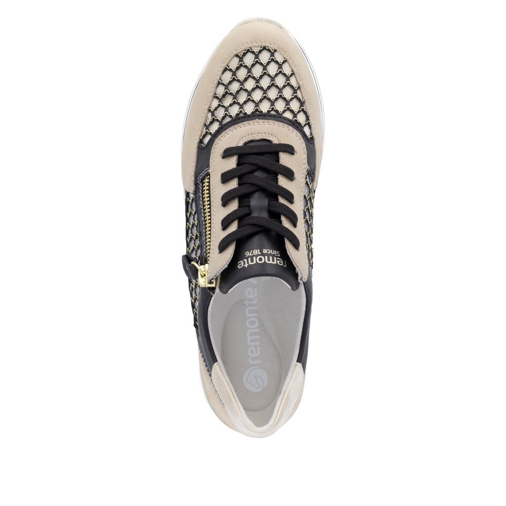 Remonte D1329-03 Anatomical Leather Sneaker Beige Remonte D1329-03 Anatomical Leather Sneaker Beige