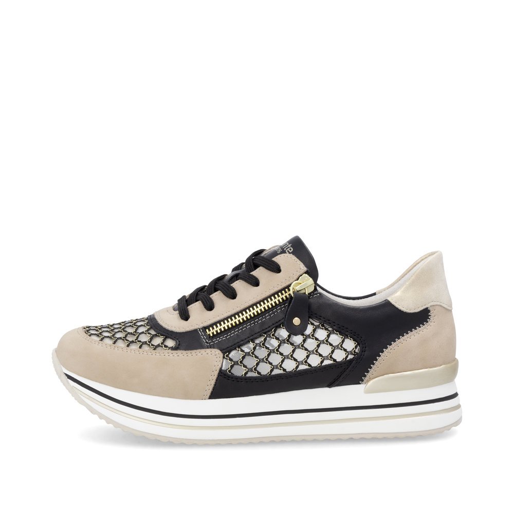 Remonte D1329-03 Anatomical Leather Sneaker Beige Remonte D1329-03 Anatomical Leather Sneaker Beige