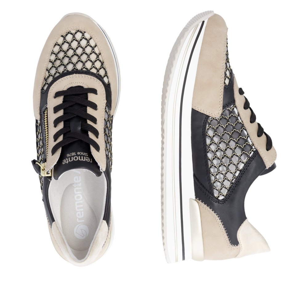 Remonte D1329-03 Anatomical Leather Sneaker Beige Remonte D1329-03 Anatomical Leather Sneaker Beige
