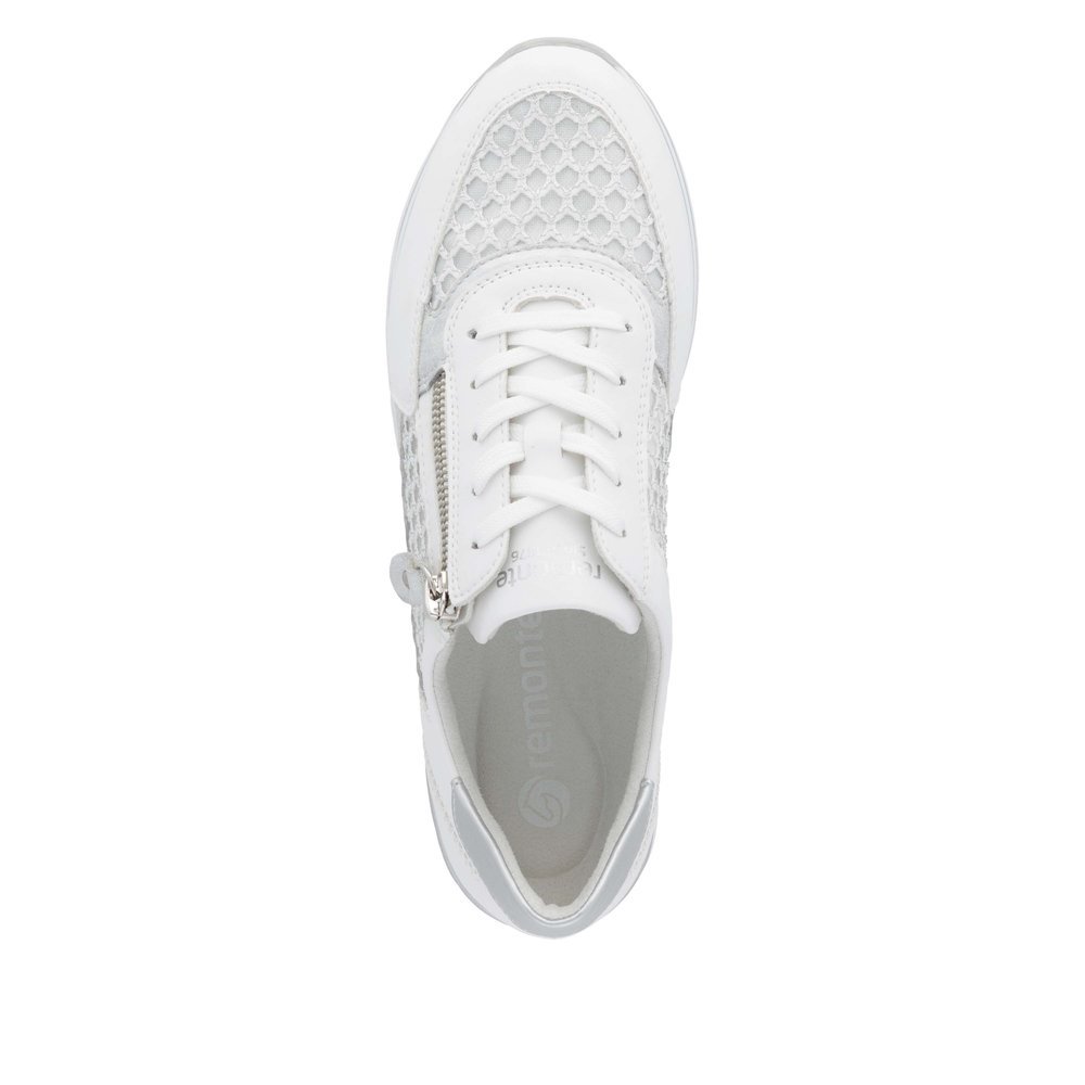 Remonte D1329-80 Anatomical Leather Sneaker White Remonte D1329-80 Anatomical Leather Sneaker White