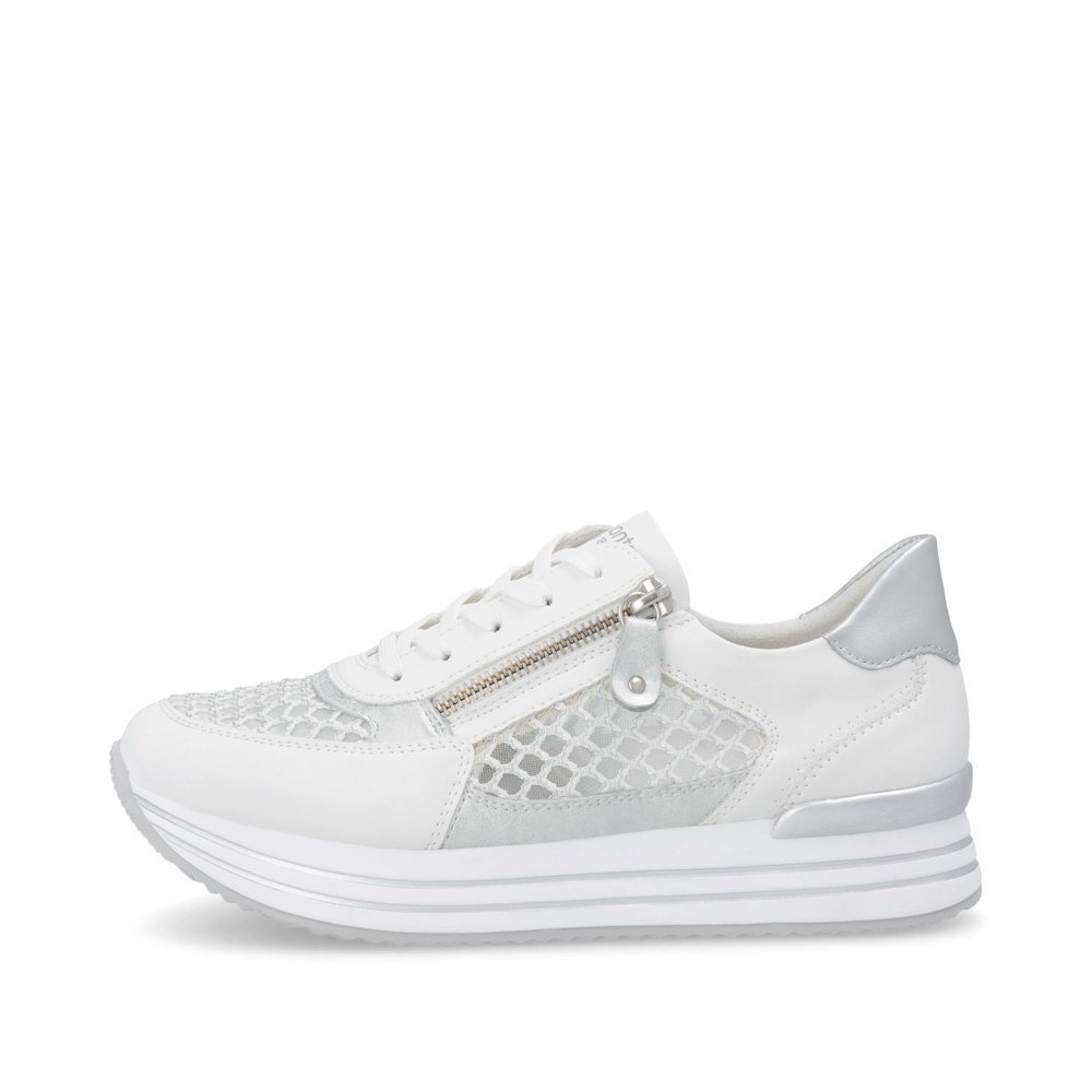 Remonte D1329-80 Anatomical Leather Sneaker White Remonte D1329-80 Anatomical Leather Sneaker White