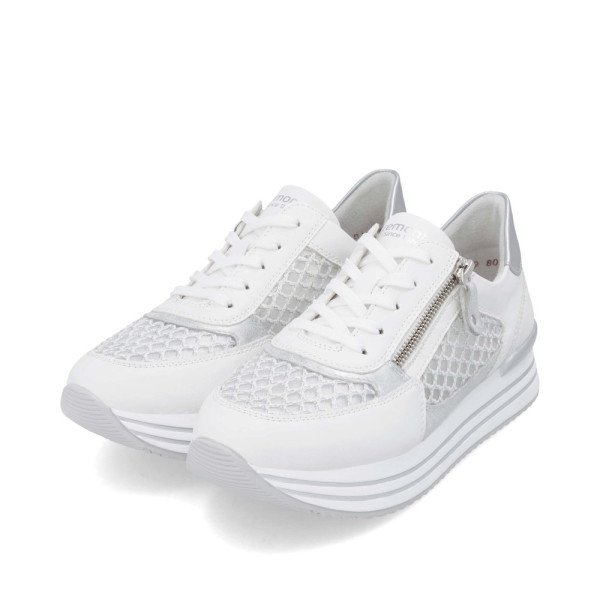 Remonte D1329-80 Anatomical Leather Sneaker White Remonte D1329-80 Anatomical Leather Sneaker White