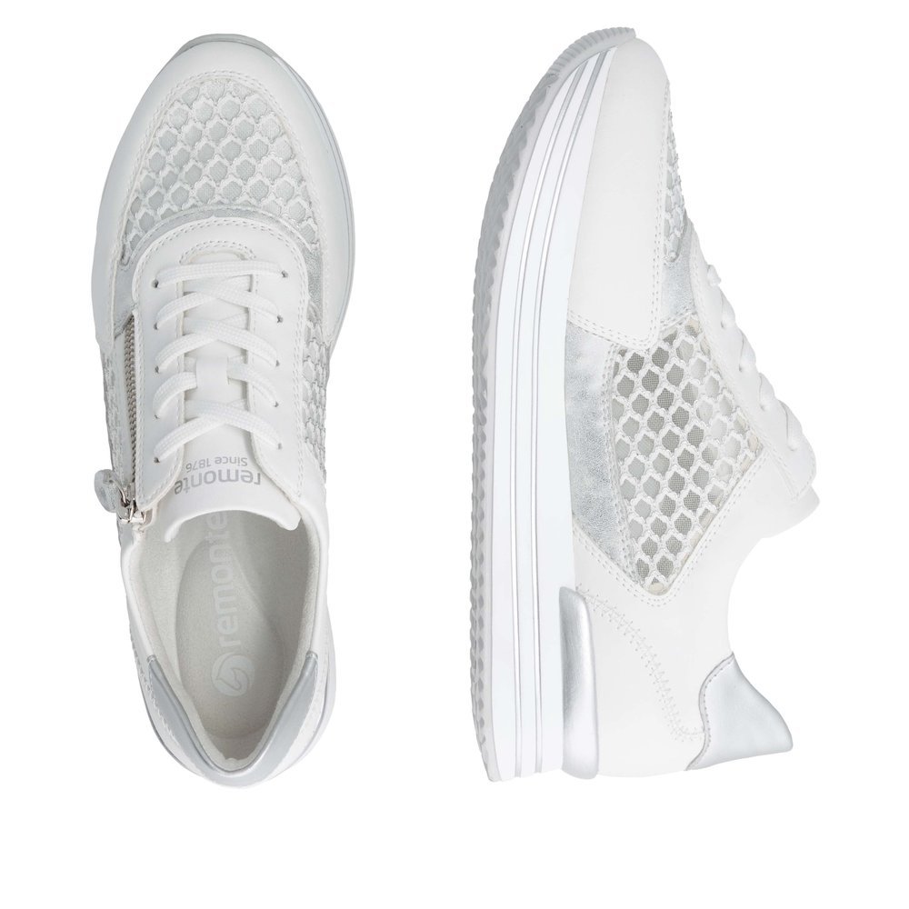 Remonte D1329-80 Anatomical Leather Sneaker White Remonte D1329-80 Anatomical Leather Sneaker White