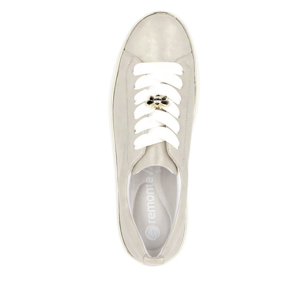 Remonte D1C03-60 Anatomical Leather Sneaker Beige Remonte D1C03-60 Anatomical Leather Sneaker Beige