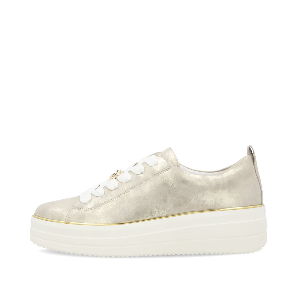 Remonte D1C03-60 Anatomical Leather Sneaker Beige Remonte D1C03-60 Anatomical Leather Sneaker Beige
