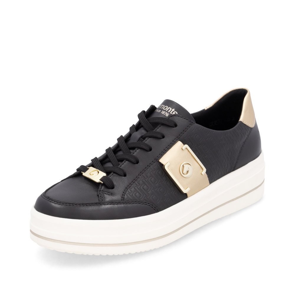 Remonte D1C07-03 Anatomical Leather Sneaker Black Remonte D1C07-03 Anatomical Leather Sneaker Black