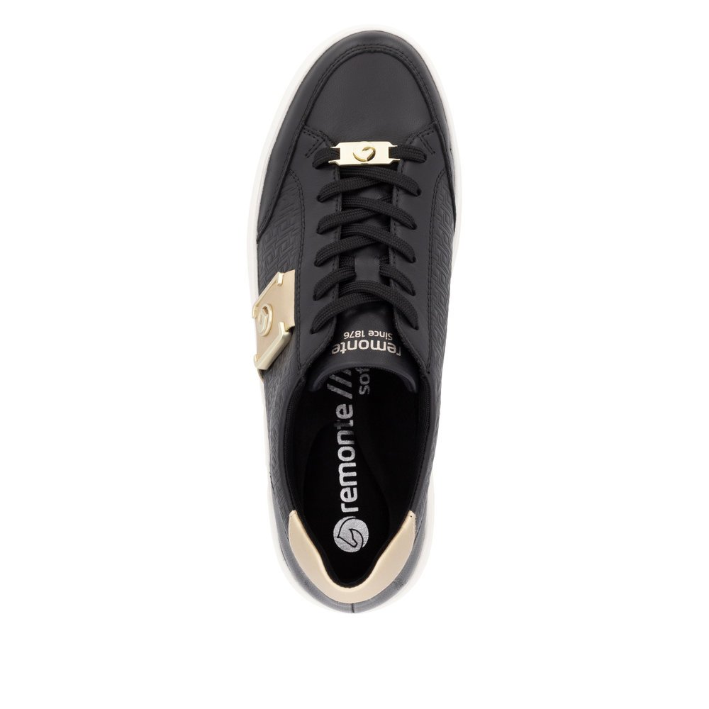 Remonte D1C07-03 Anatomical Leather Sneaker Black Remonte D1C07-03 Anatomical Leather Sneaker Black