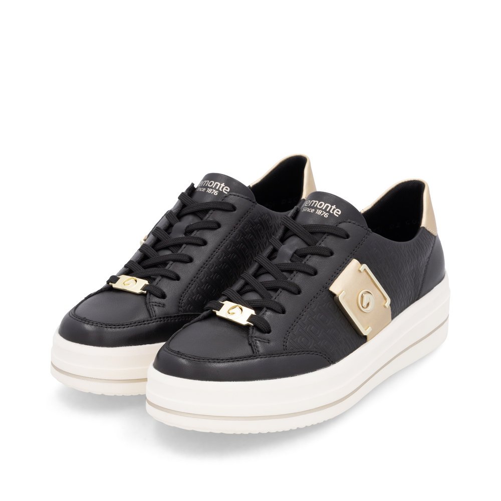 Remonte D1C07-03 Anatomical Leather Sneaker Black Remonte D1C07-03 Anatomical Leather Sneaker Black