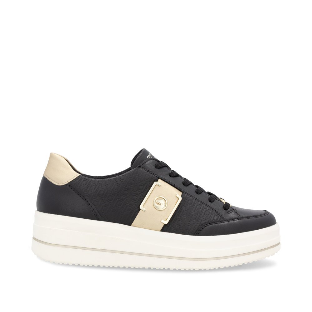 Remonte D1C07-03 Anatomical Leather Sneaker Black Remonte D1C07-03 Anatomical Leather Sneaker Black