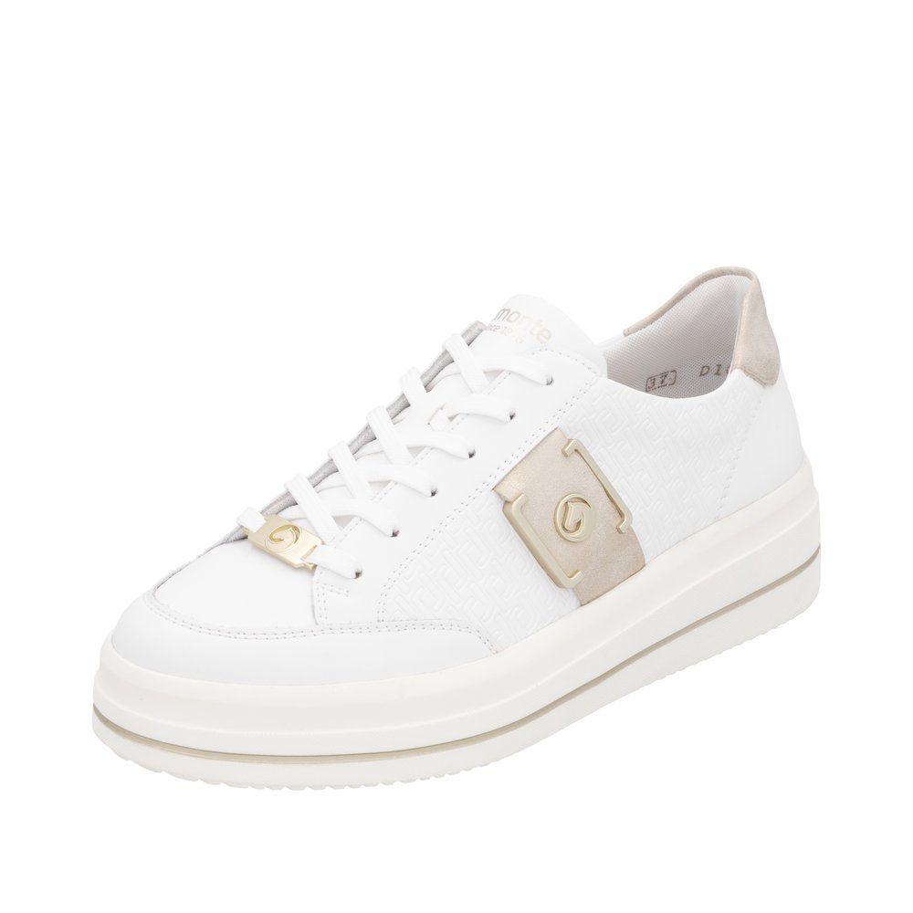 Remonte D1C07-80 Anatomical Leather Sneaker White Remonte D1C07-80 Anatomical Leather Sneaker White